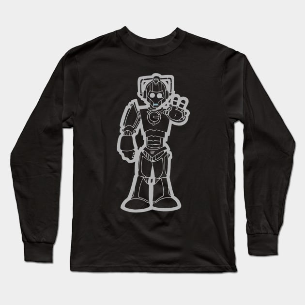 Cyberman! Long Sleeve T-Shirt by joshbaldwin391